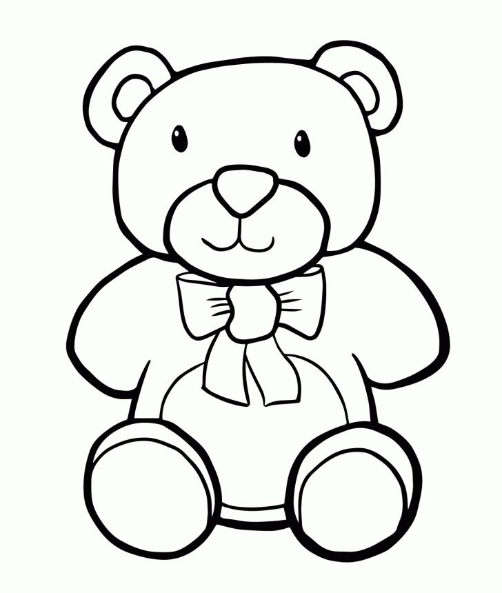 Teddy Bear Coloring Pages Free Printable