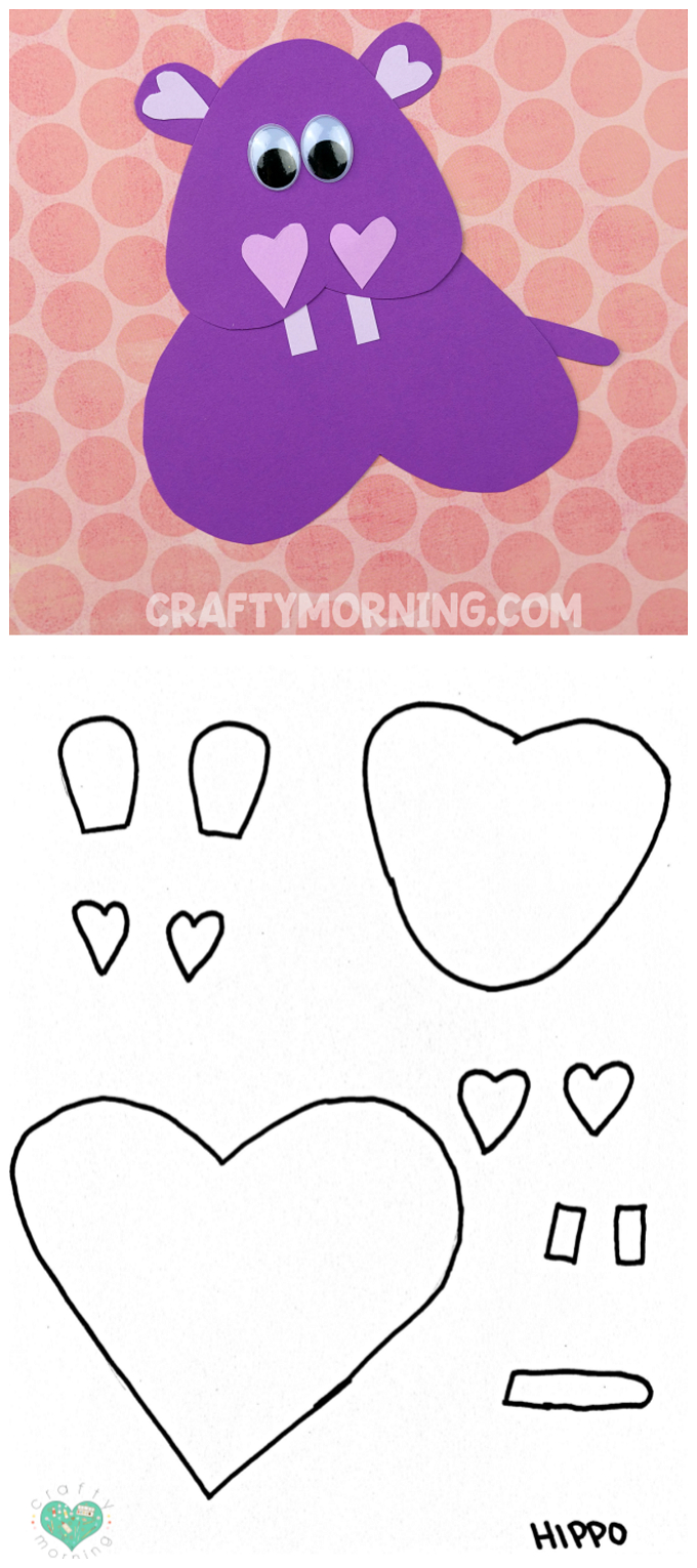 Free Printable Templates Of Heart Shape Animals - Crafty Morning - Free Printable Valentine Heart Patterns