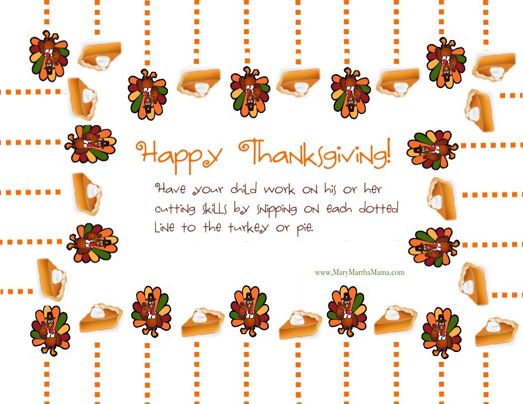 Free Printable Thanksgiving Activities For Kids – Mary Martha Mama - Free Printable Thanksgiving Activities