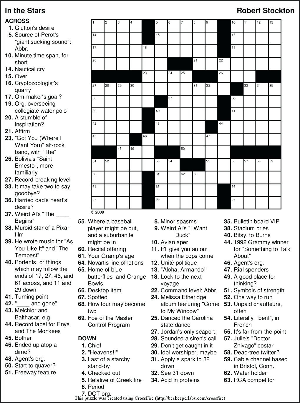 Free Printable Themed Crossword Puzzles – Myheartbeats.club - Free Printable Themed Crossword Puzzles