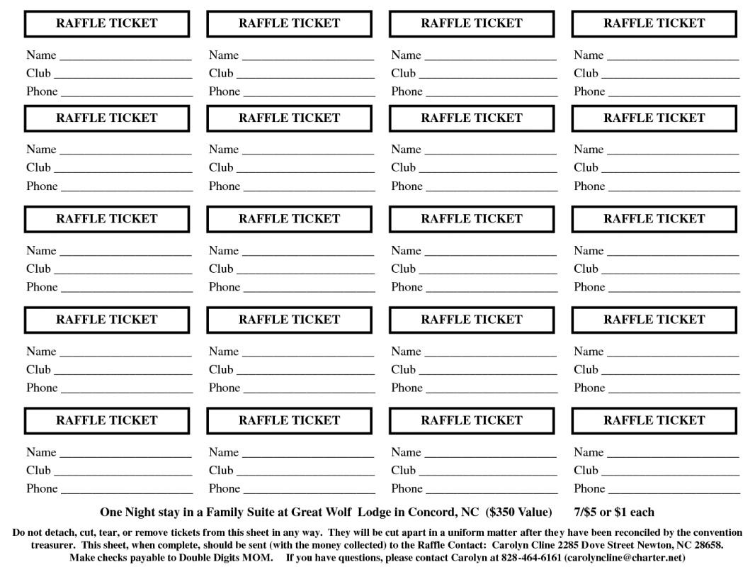 Free Printable Tickets For Drawings - Kaza.psstech.co - Free Printable Raffle Tickets