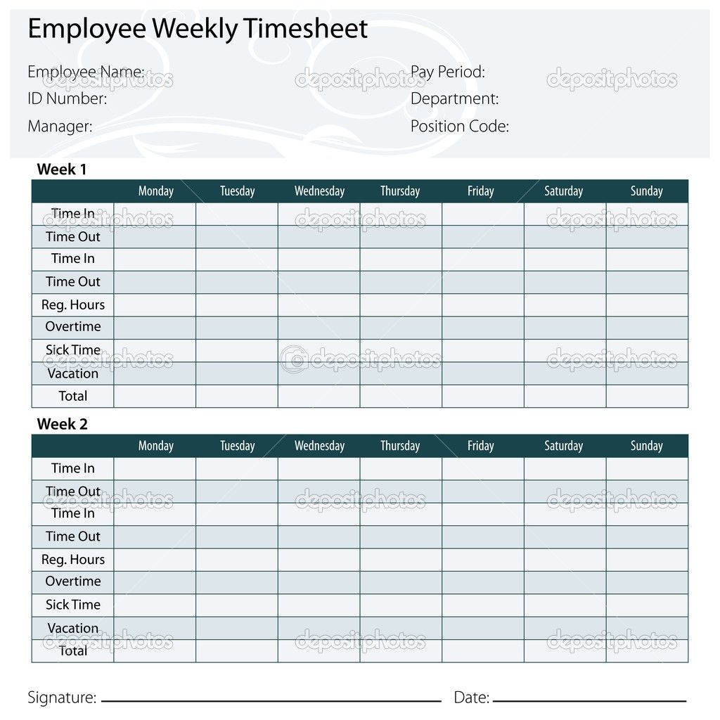Free Printable Timesheet Templates | Timesheet Template Free Excel - Free Printable Blank Time Sheets