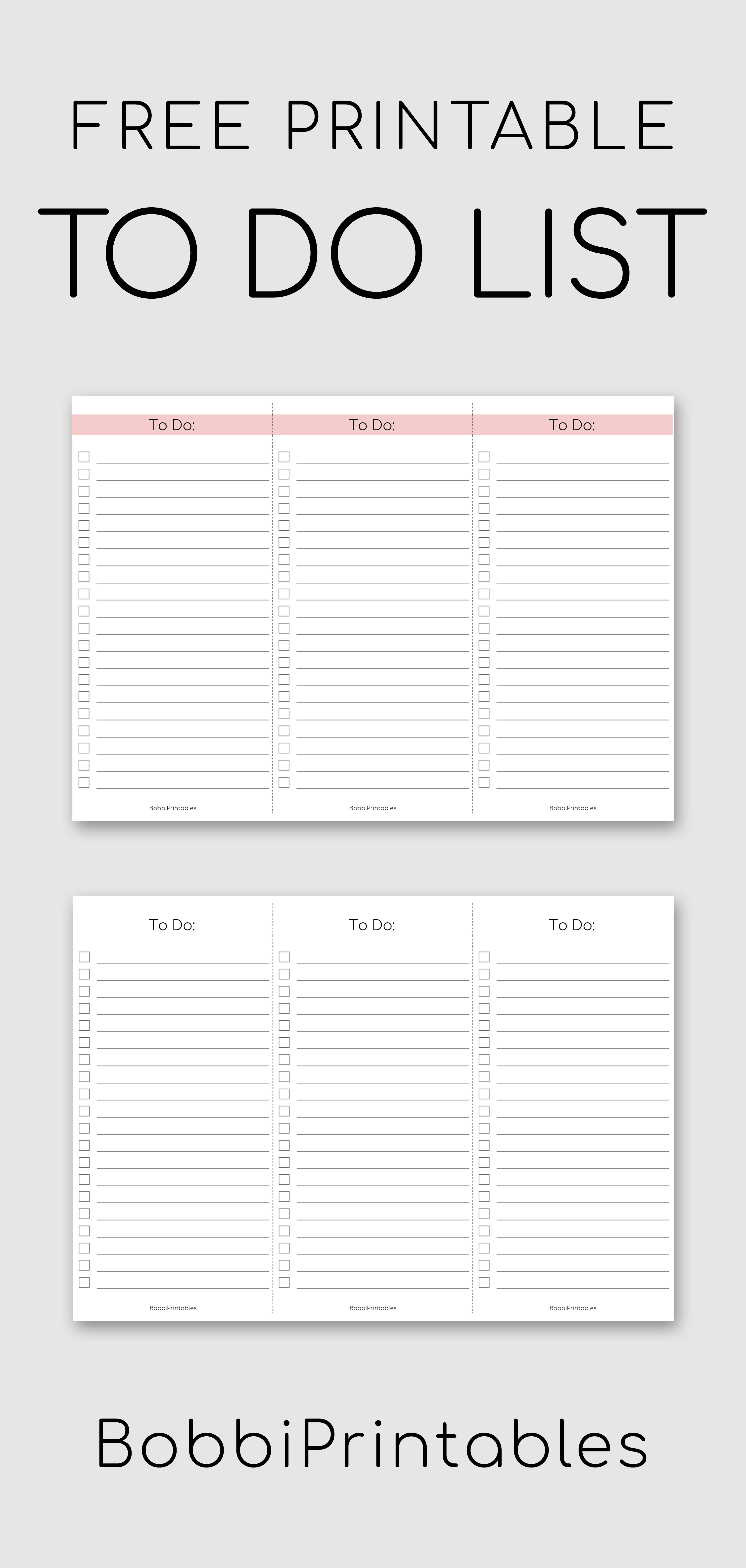 Free Printable To Do List #free #printable #list #todolist #todo - Free Printable List