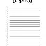 Free Printable To Do List Template | Making Notebooks | To Do   Free Printable To Do List