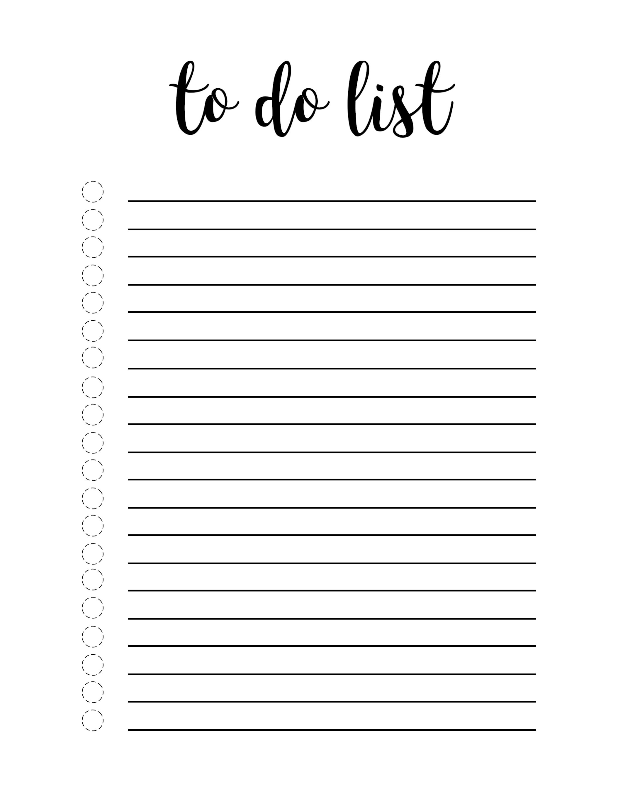 Free Printable To Do List Template - Paper Trail Design - Free Printable To Do Lists To Get Organized