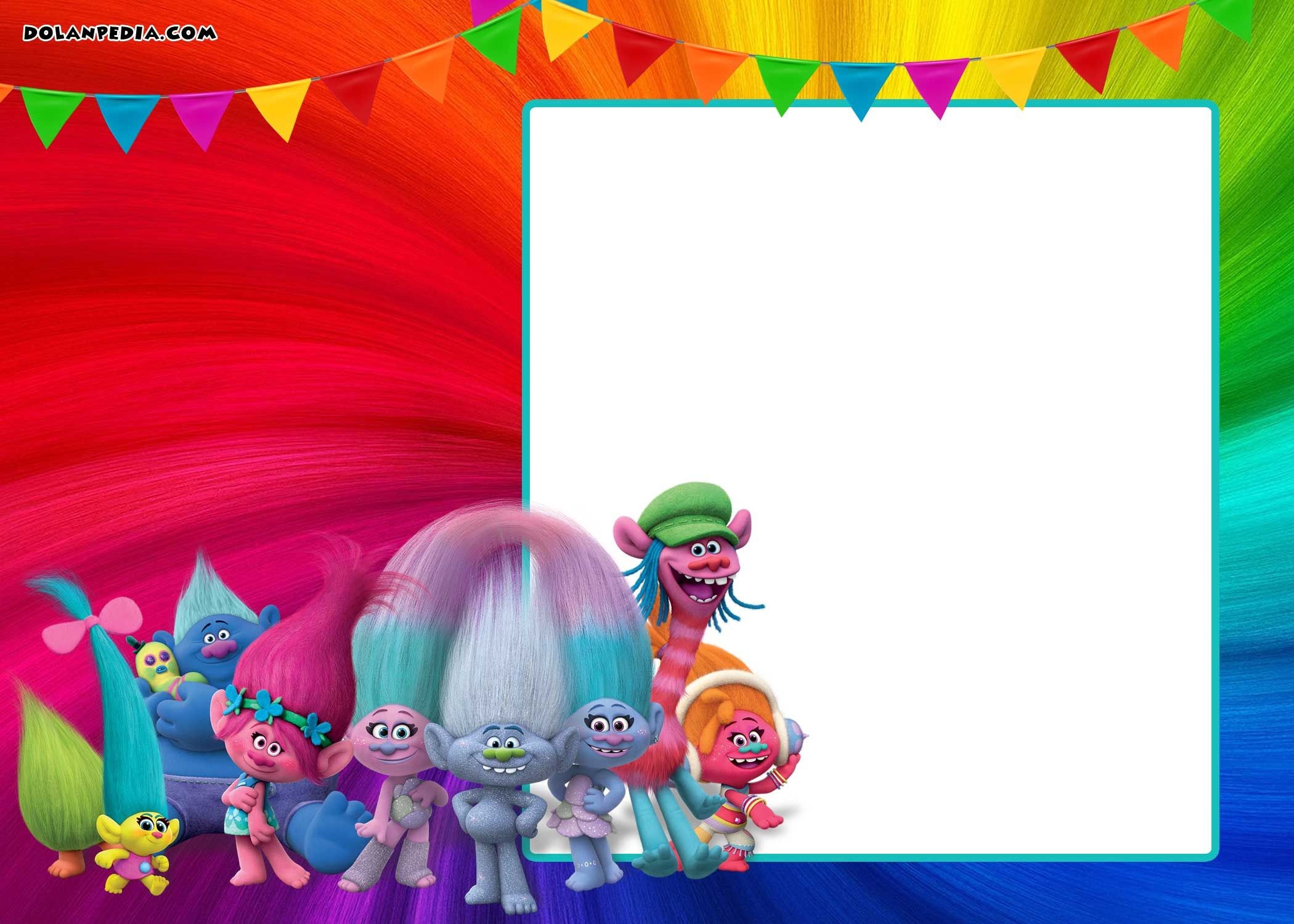 Free Printable Trolls Invitation | Free Printable Birthday - Free Printable Trolls