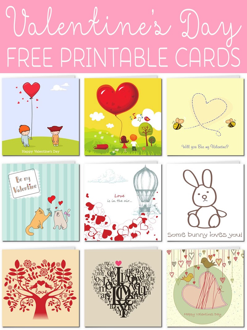Free Printable Valentine Cards - Free Printable Picture Cards