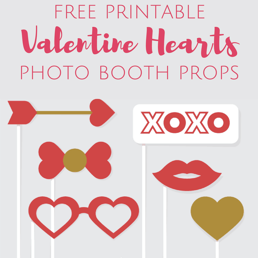 Free Printable Valentine&amp;#039;s Day Photo Booth Props - Free Printable Photo Booth Props Template