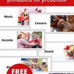 Free Printable Visual Schedule For Preschool   No Time For Flash Cards   Free Printable Visual Schedule For Preschool
