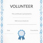 Free Printable Volunteer Appreciation Certificates | Signup   Free Printable Swimming Certificates For Kids