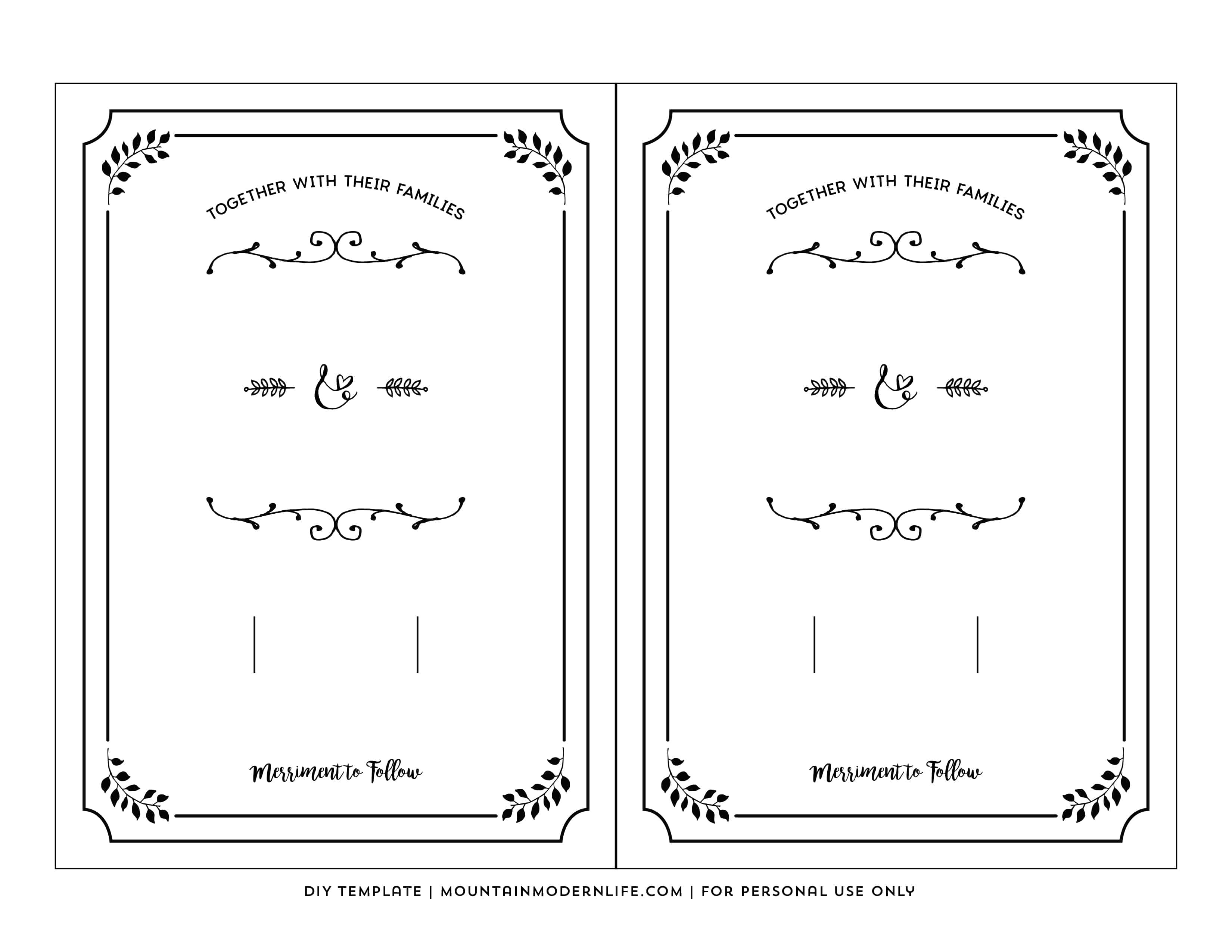 Free Printable Wedding Invitations With Photo Free Printable