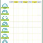 Free Printable Weekly Chore Charts   Free Printable Chore Chart Templates