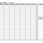 Free Printable Weekly Schedule Template | Organize My Life   Free Printable Weekly Schedule