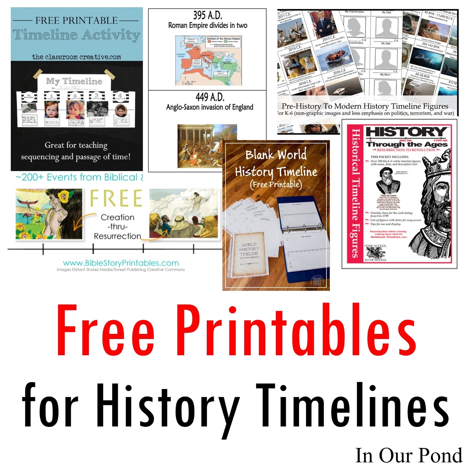 Free Printables For History Timelines - Free Printable Timeline Figures