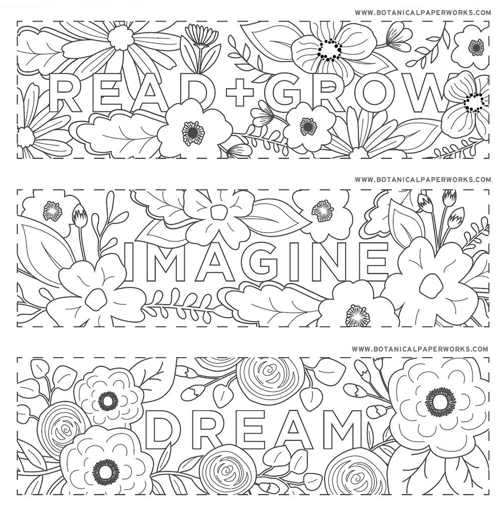 Free Printables} Read + Grow Coloring Bookmarks For Back-To-School - Free Printable Spring Bookmarks