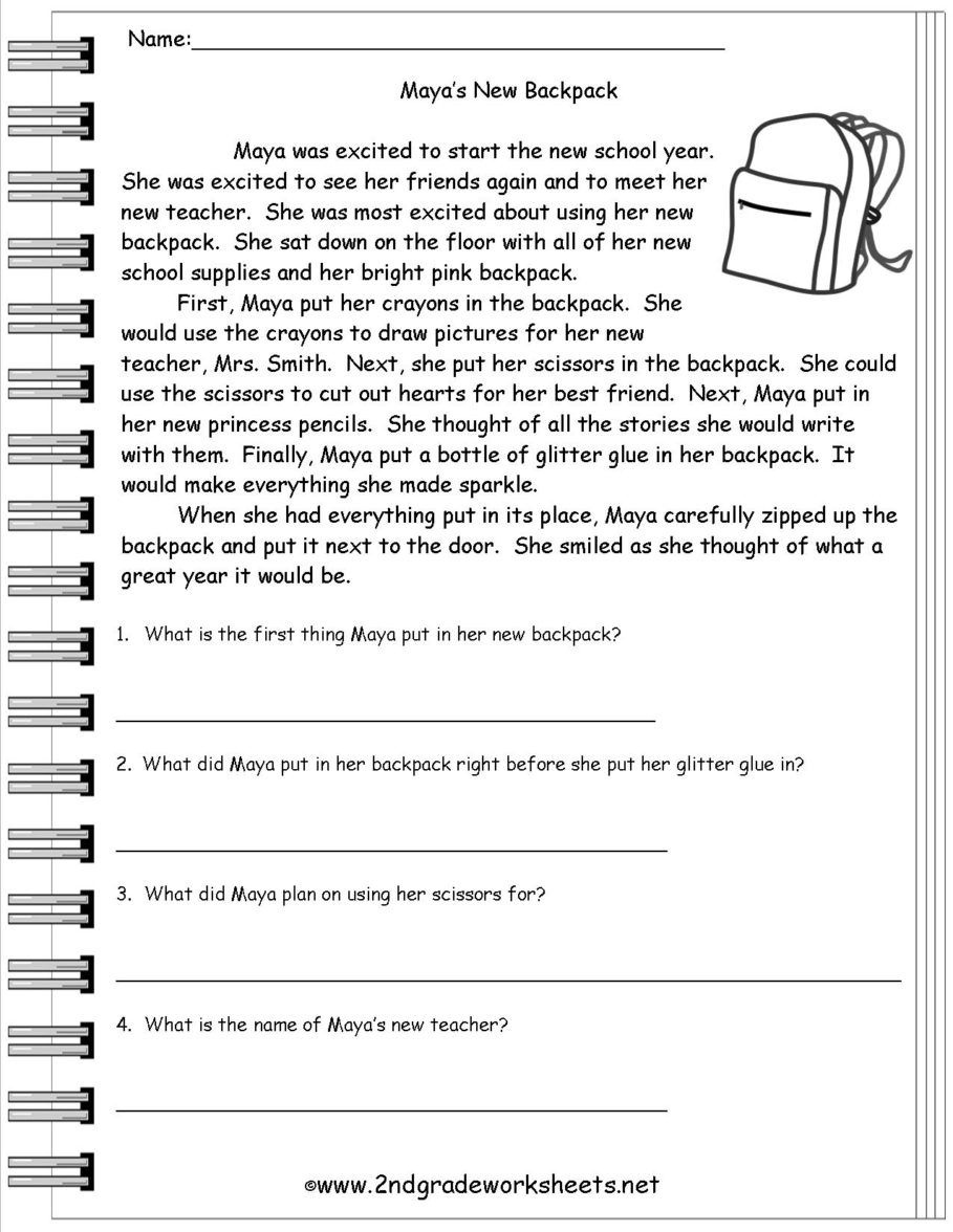 Free Reading Comprehension Worksheets 3Rd Grade - Google Keresés - Free Printable Reading Passages For 3Rd Grade