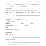 Free Rental Application Form   Pdf | Word | Eforms – Free Fillable Forms   Free Printable Landlord Forms