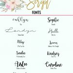 Free Script Fonts | All Things Thrifty   Free Printable Fonts