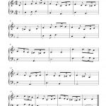 Free Sheet Music Scores: Free Piano Sheet Music Notes, Greensleeves   Free Printable Sheet Music For Piano