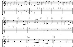 Free Sheet Music Scores: The Star-Spangled Banner, Free Guitar – Free Guitar Sheet Music For Popular Songs Printable