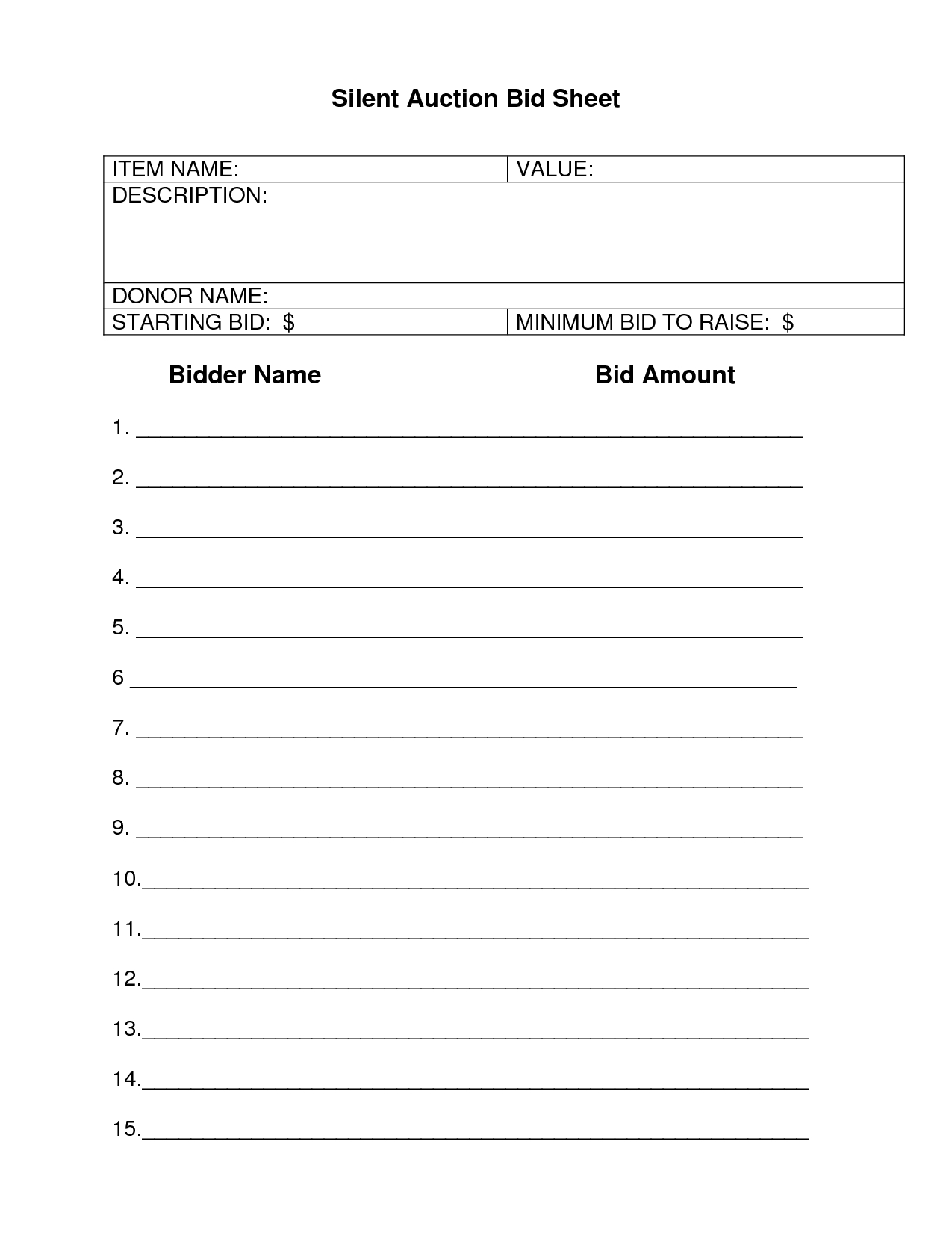 bid-sheet-templates-for-silent-auction-in-word-excel-pdf-format-free-printable-silent