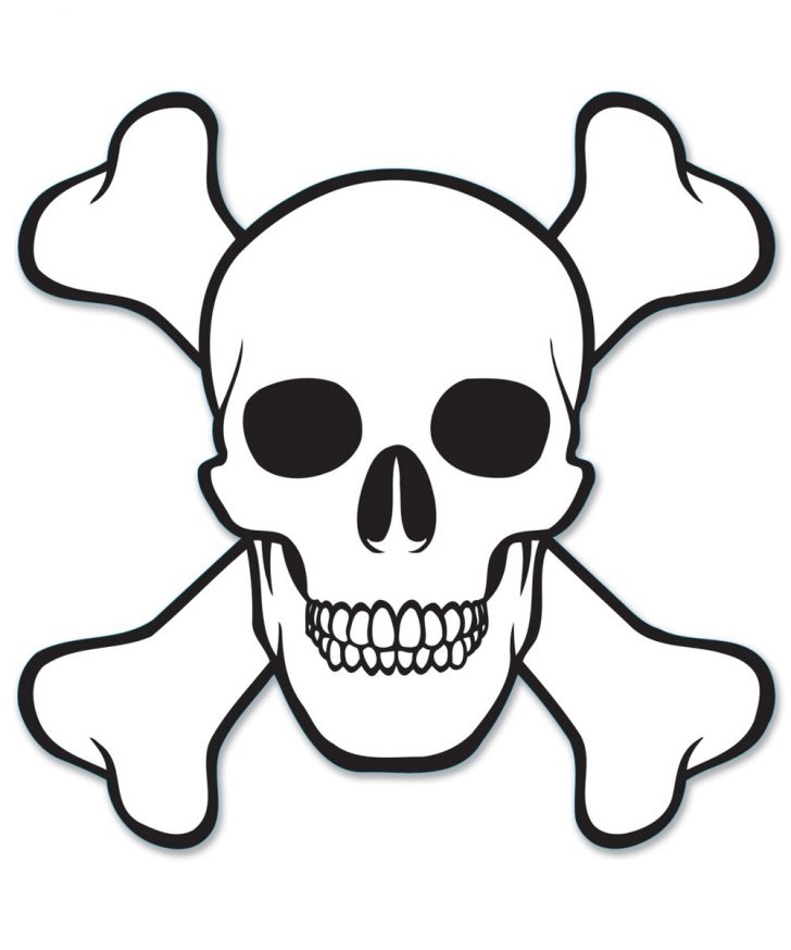 Free Skull And Crossbones Stencil, Download Free Clip Art, Free Clip ...