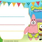 Free Spongebob Birthday Invitation | Free Printable Birthday   Spongebob Free Printable Invitations