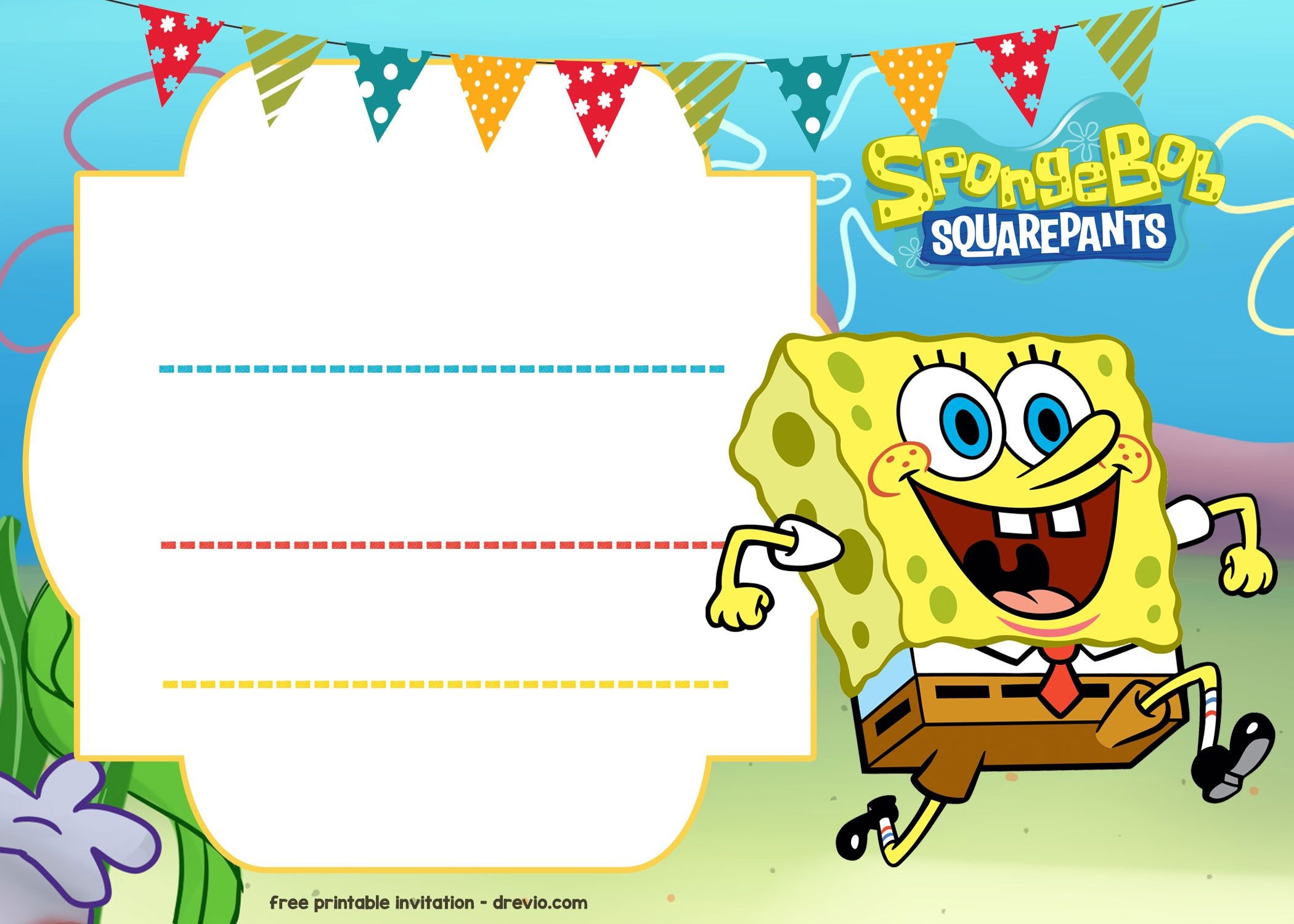 Free Spongebob Birthday Printables