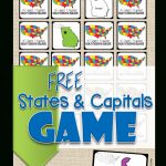 Free State Capitals Game | 123 Homeschool 4 Me   Free Printable States And Capitals Worksheets