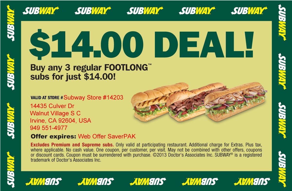 quip coupon subway