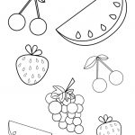 Free Summer Fruits Coloring Page Pdf For Toddlers & Preschoolers   Free Printable Pages For Preschoolers
