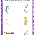 Free Symmetry Challenge Sheet | Cc Art | Art Lessons Elementary   Free Printable Bell Ringers