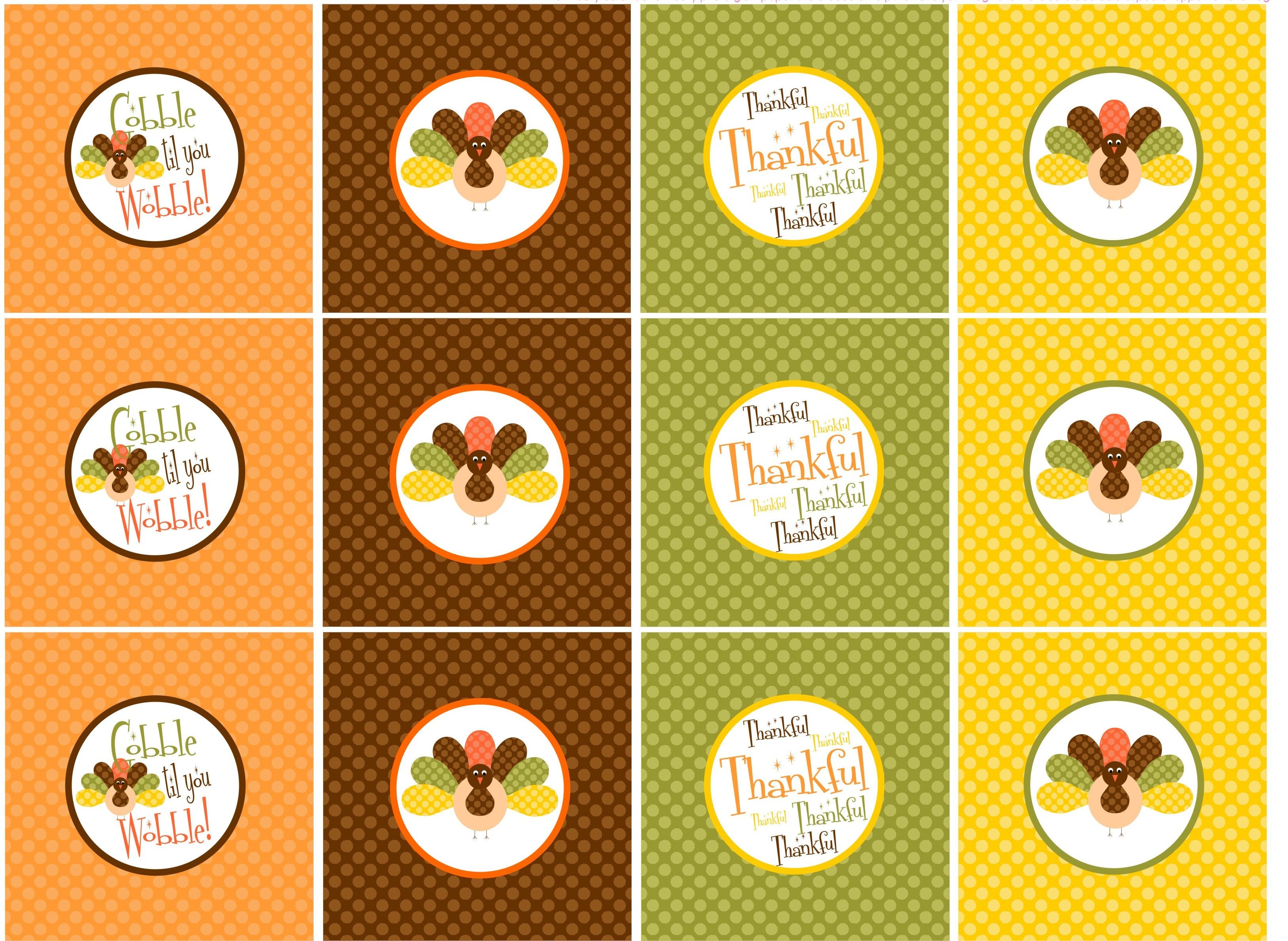Free Thanksgiving Printables! | Let The Awesomeness Begin… | Holiday - Thanksgiving Cupcake Toppers Printable Free