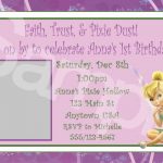 Free Tinkerbell Printable Birthday Invitations – Tduck.ca – Free Printable Tinkerbell Baby Shower Invitations