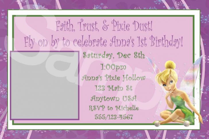 Free Printable Tinkerbell Baby Shower Invitations
