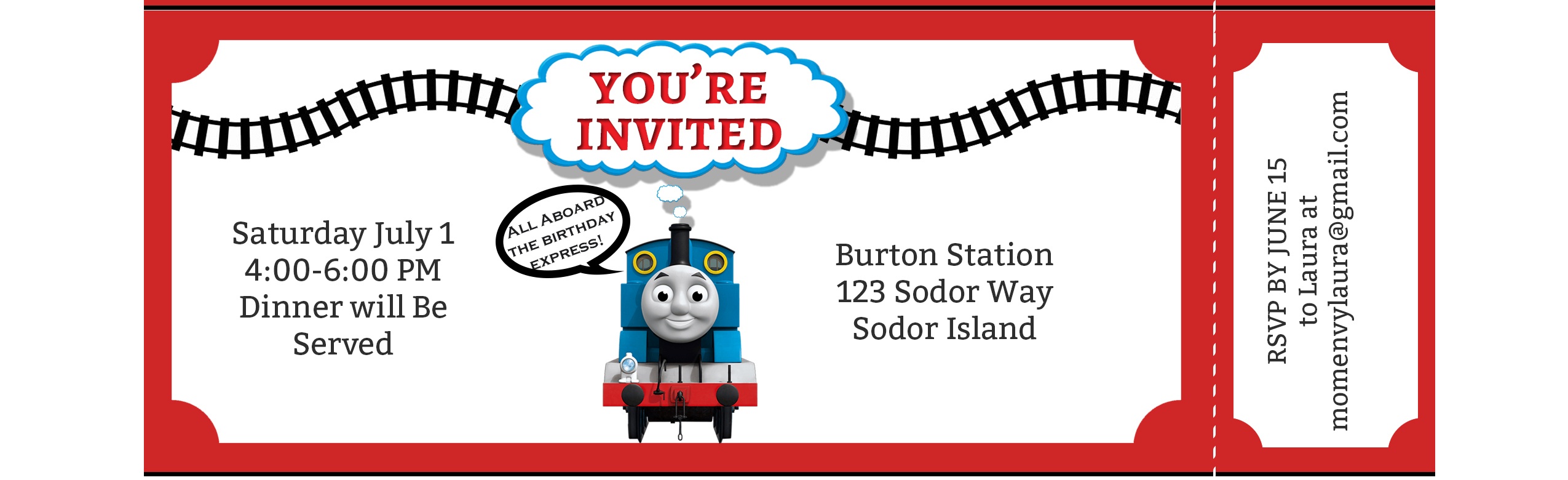 Free Train Party Printables - Free Thomas The Tank Engine Party Pack - Thomas Invitations Printable Free