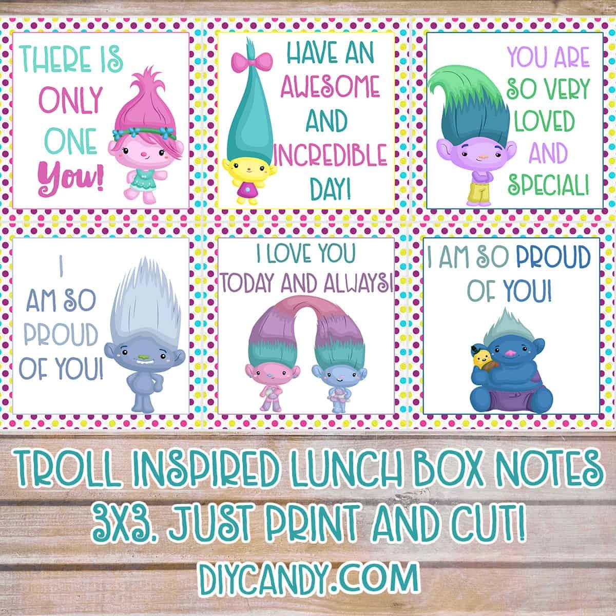 Free Trolls Printables: Lunchbox Notes - Diy Candy - Free Printable Trolls