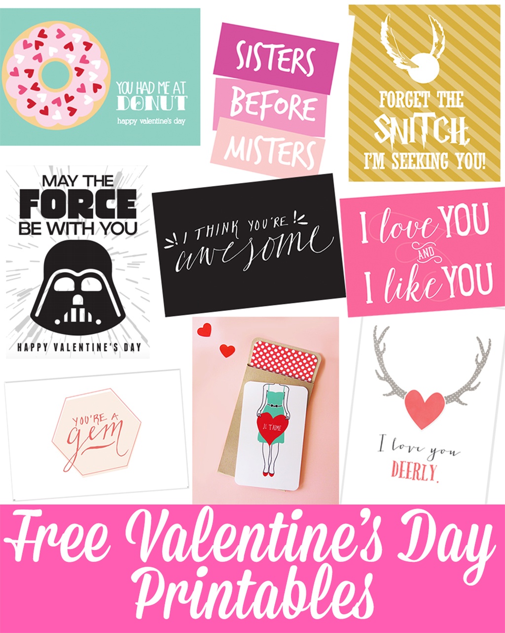 Free Valentine&amp;#039;s Day Printables 2018 - Let&amp;#039;s Talk Beauty - Free Printable Valentine Graphics