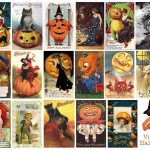 Free Vintage Printable   Halloween Collage Sheet {300 Dpi} | More   Free Printable Vintage Halloween Images