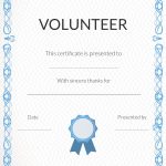 Free Volunteer Appreciation Certificates — Signup   Free Printable Volunteer Certificates Of Appreciation