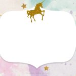 Free Whimsical Pastel Unicorn Birthday Invitation | Free   Free Printable Unicorn Invitations