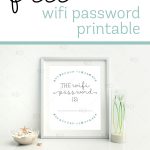 Free Wifi Password Printable For Your Home! Awesome To Display In A   Free Printable Bedroom Door Signs