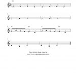 Frère Jacques (Are You Sleeping), Free Easy Clarinet Sheet Music Notes   Free Sheet Music For Clarinet Printable