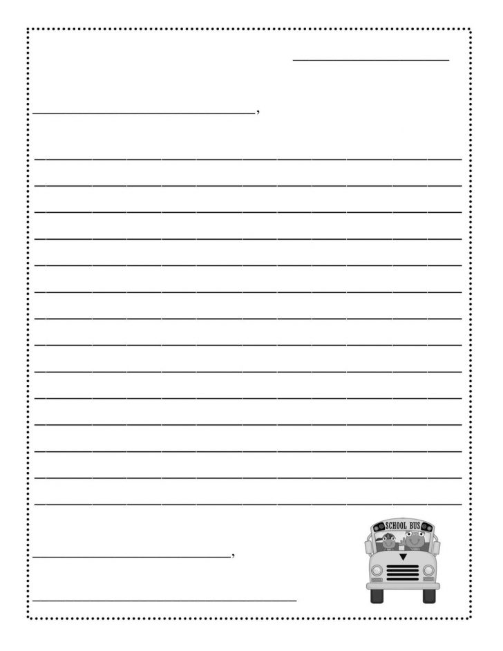 Free Printable Letter Writing Templates