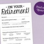 Fun Retirement Party Game Printable Pdf Card | Etsy   Retirement Party Games Free Printable