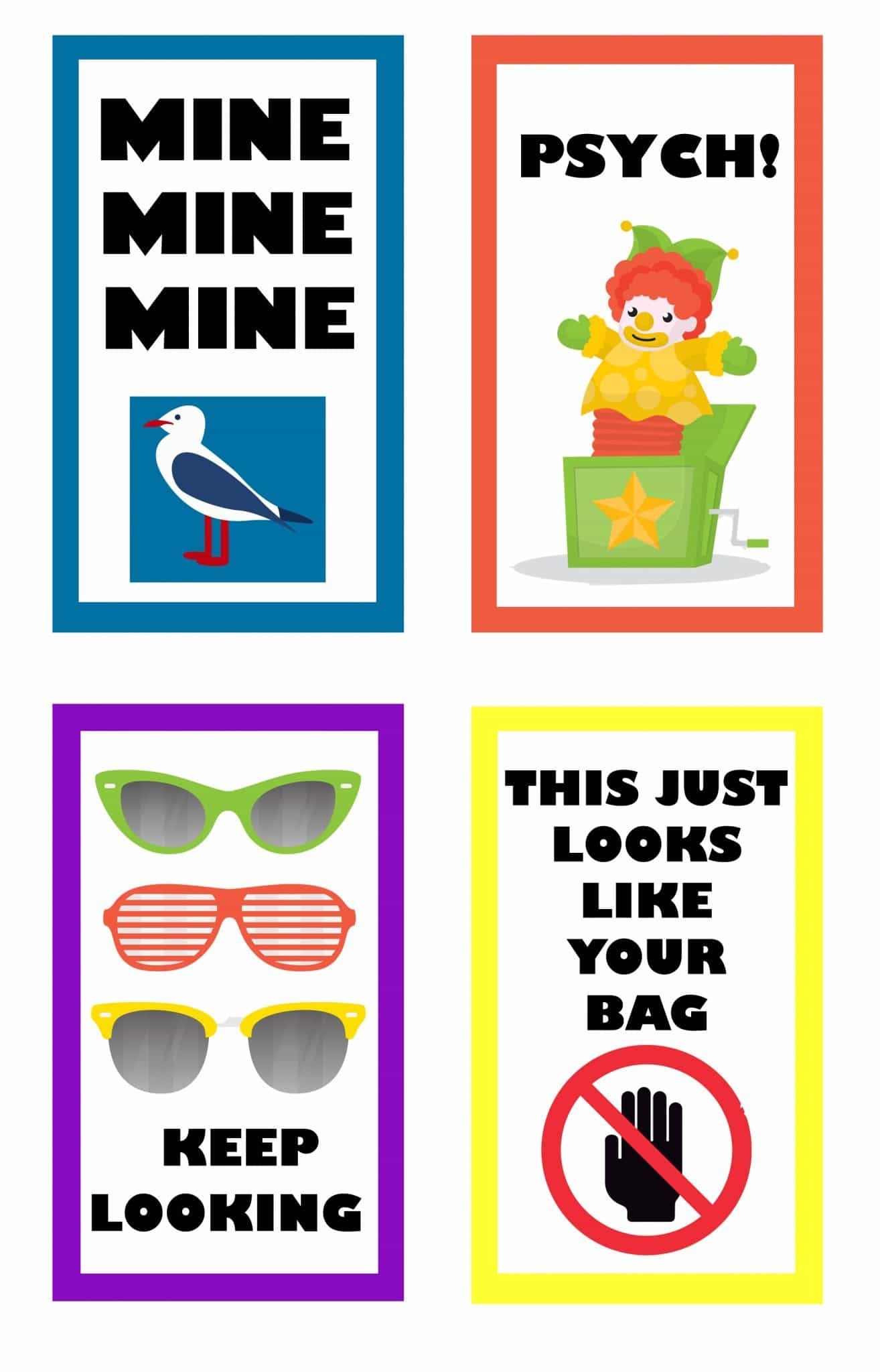 Funny Free Printable Luggage Tags | Sweet T Makes Three - Free Printable Luggage Tags