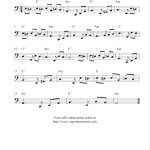 Fur Elise, Free Cello Sheet Music Notes   Free Printable Piano Sheet Music Fur Elise