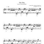 Für Eliseludwig Van Beethoven Piano Sheet Music | Advanced Level   Free Printable Piano Sheet Music Fur Elise