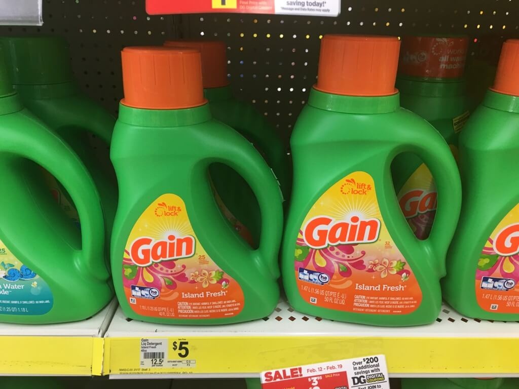 Gain Laundry Detergent Just $1.95 At Dollar General!living Rich With - Free Printable Gain Laundry Detergent Coupons