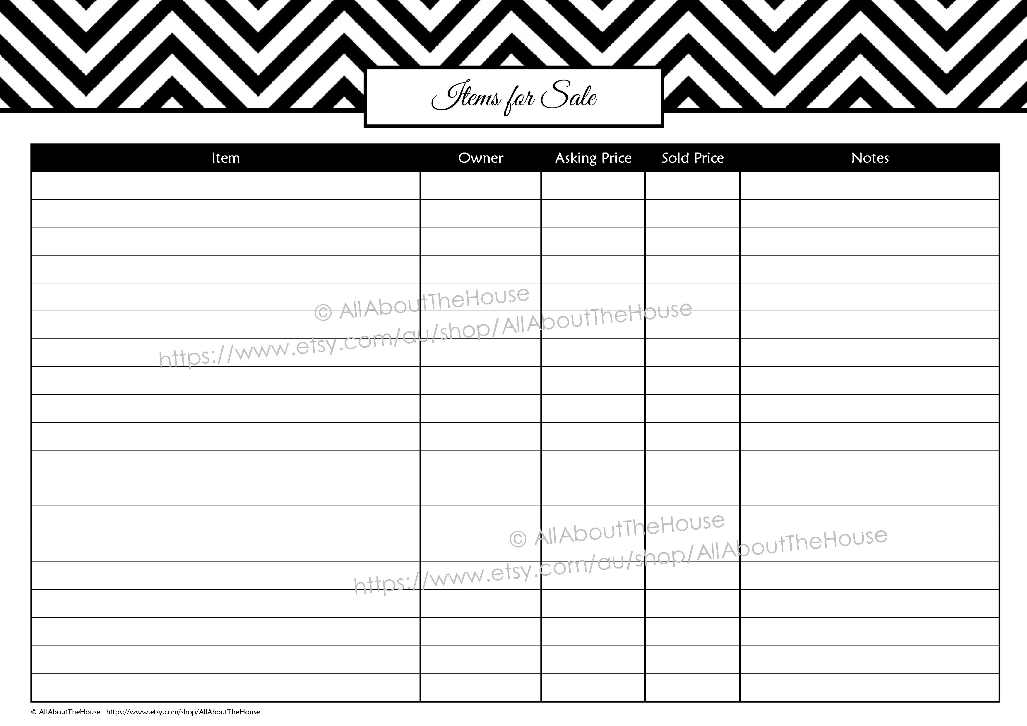 Garage Sale Planner | Allaboutthehouse Printables - Garage Sale Price Tags Free Printable